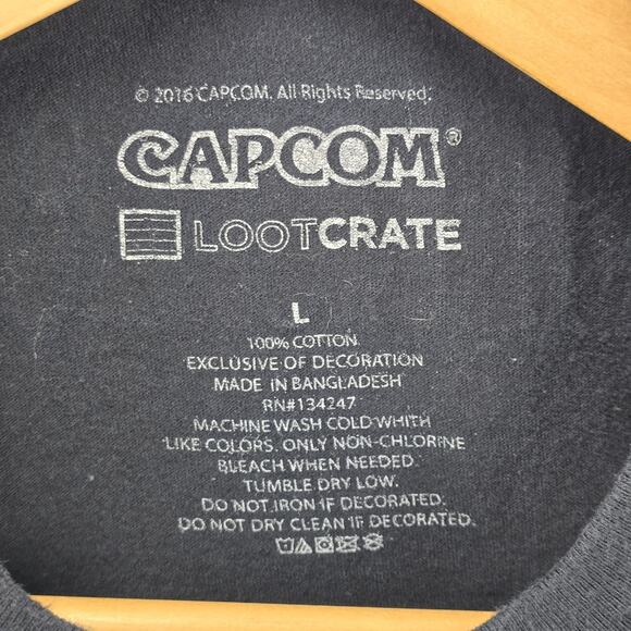 Capcom Resident Evil Biohazard PS4 2016 Game Promo Shirt Large Black Lootcrate - Picture 4 of 8